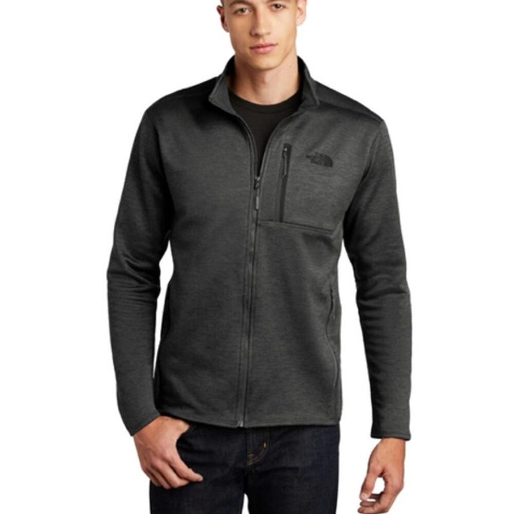 NWOT The North Face Skyline Full-Zip Fleece Jacket- Pleather Mono Patch L